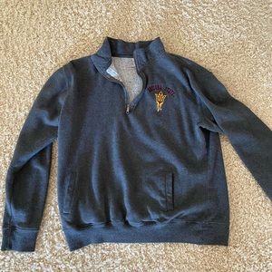 arizona state quarter zip college sweatshirt